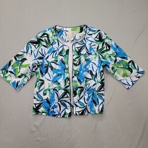 Lavender a Honey Womens Open Front Jacket Size Medium Botanical Cottagecore